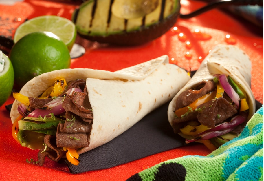 Grilled Avocado and Steak-umm® Fajita Wrap