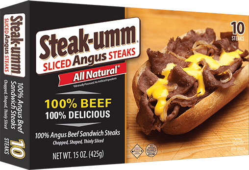 100% Angus Beef Sandwich Steaks