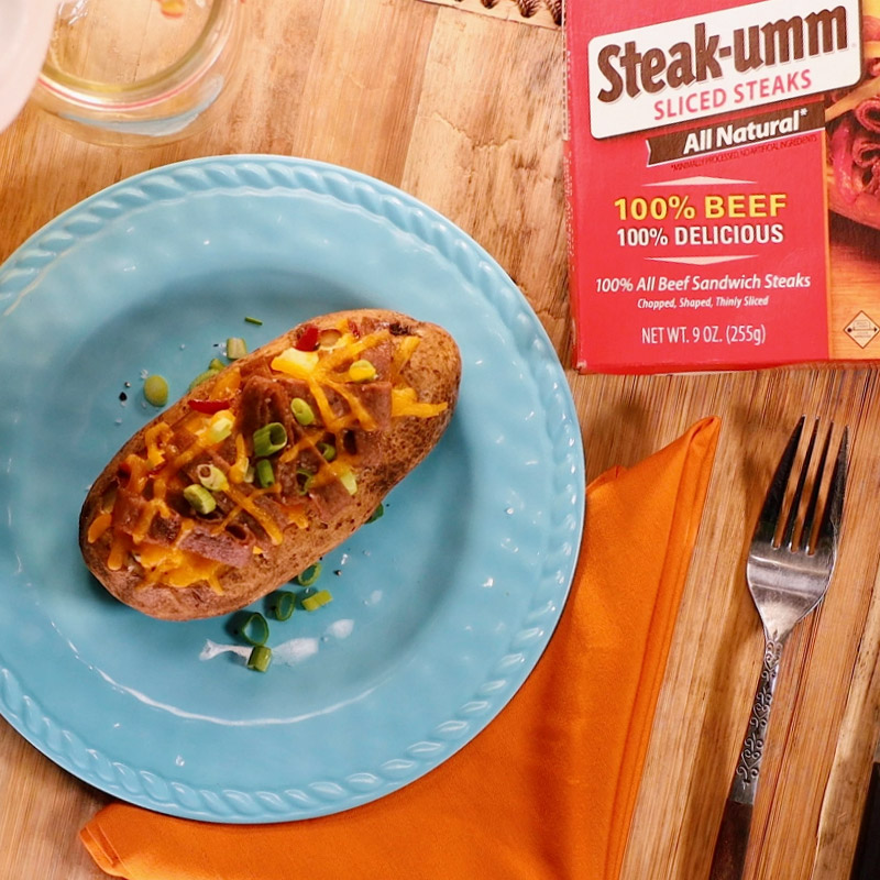 Loaded Baked Potato - Steak-umm